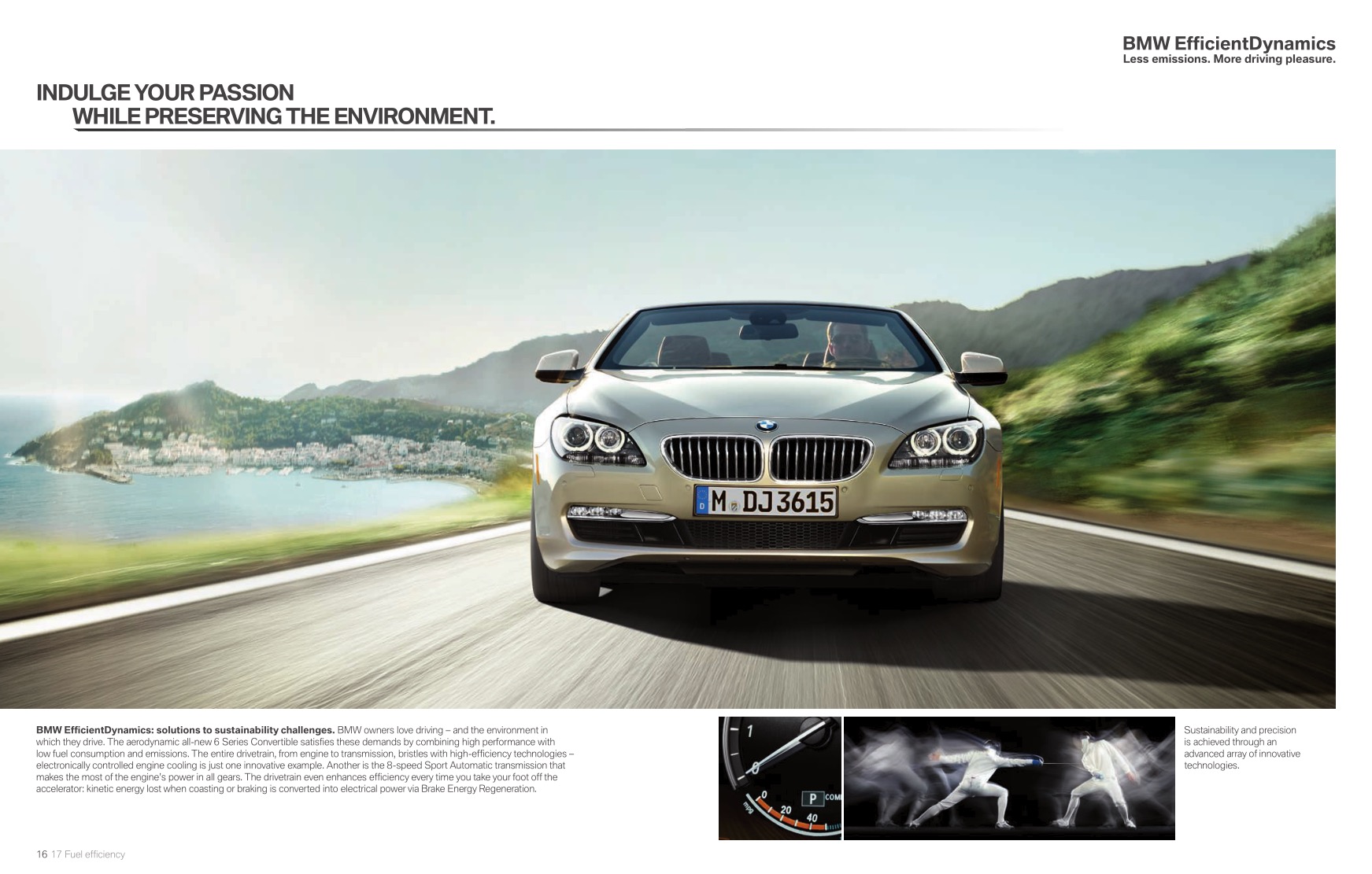 2012 BMW 6-Series Convertible Brochure Page 16